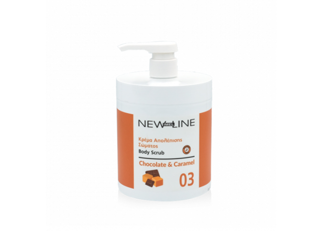 New Line Choco - Crema Exfolianta pentru Corp Caramel 1000ml